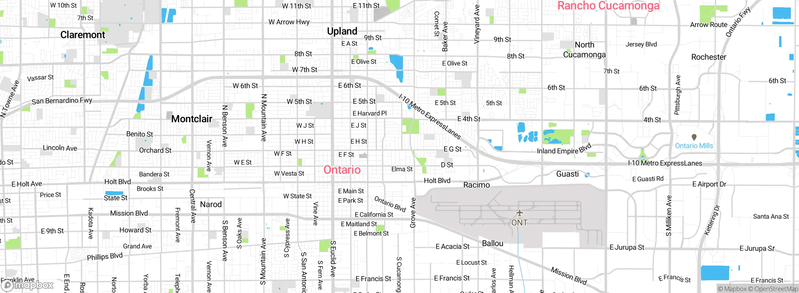 Map showing approximate location