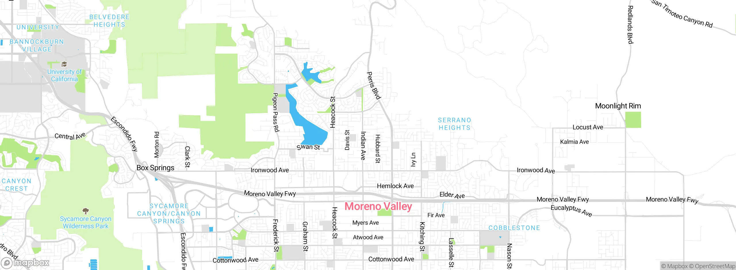 Map showing approximate location