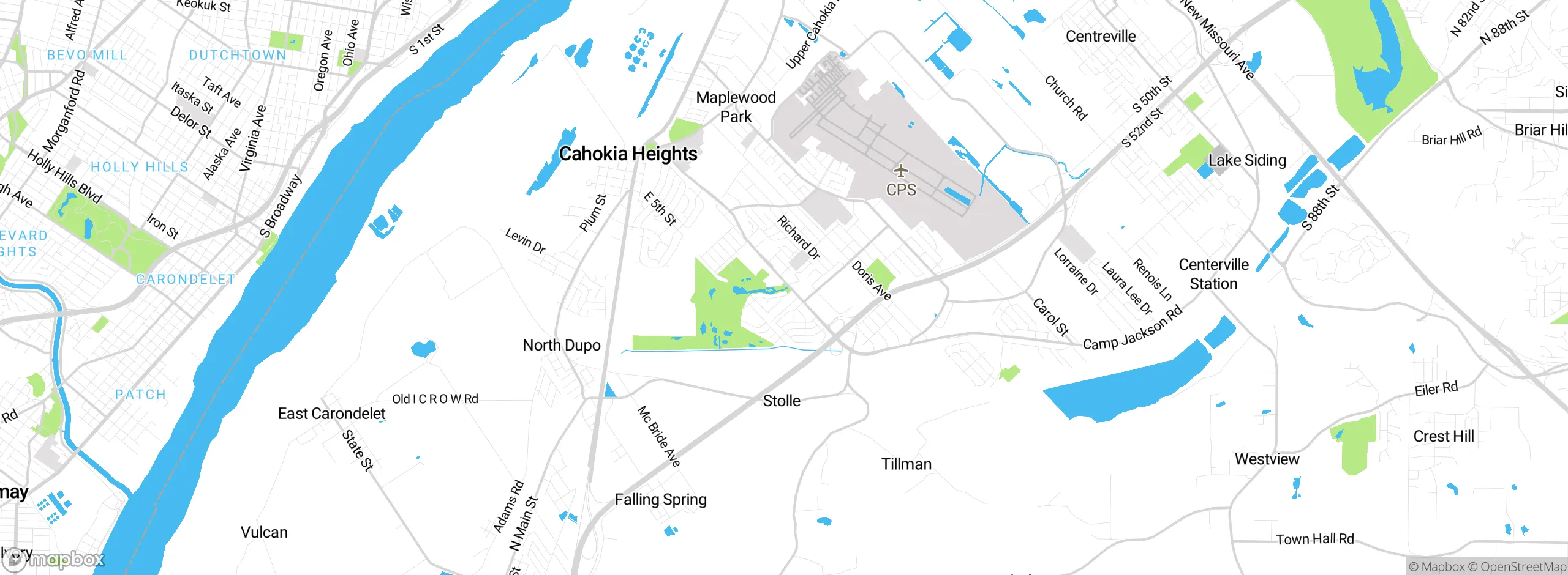 Map showing approximate location