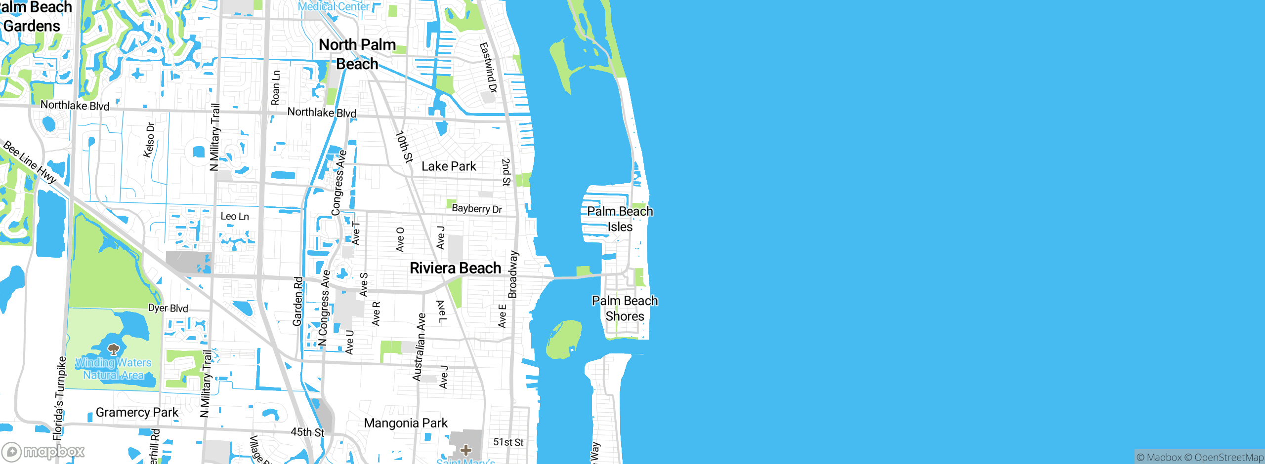 Map showing approximate location