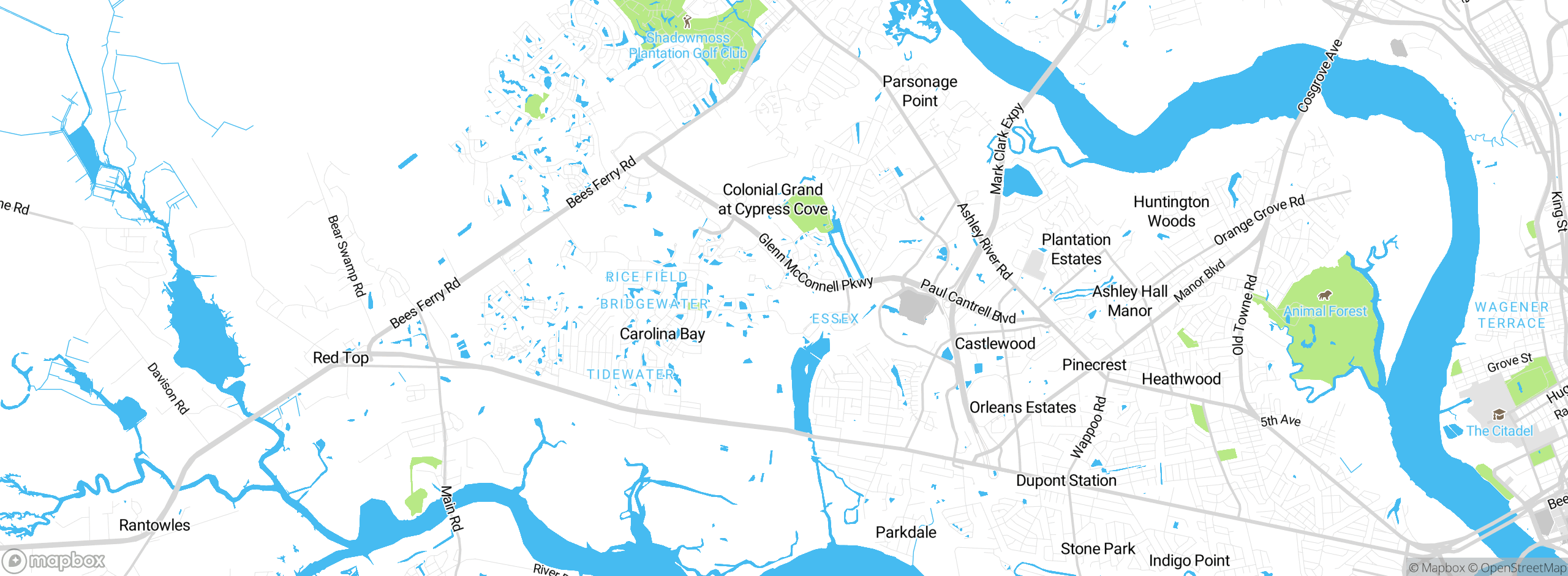 Map showing approximate location