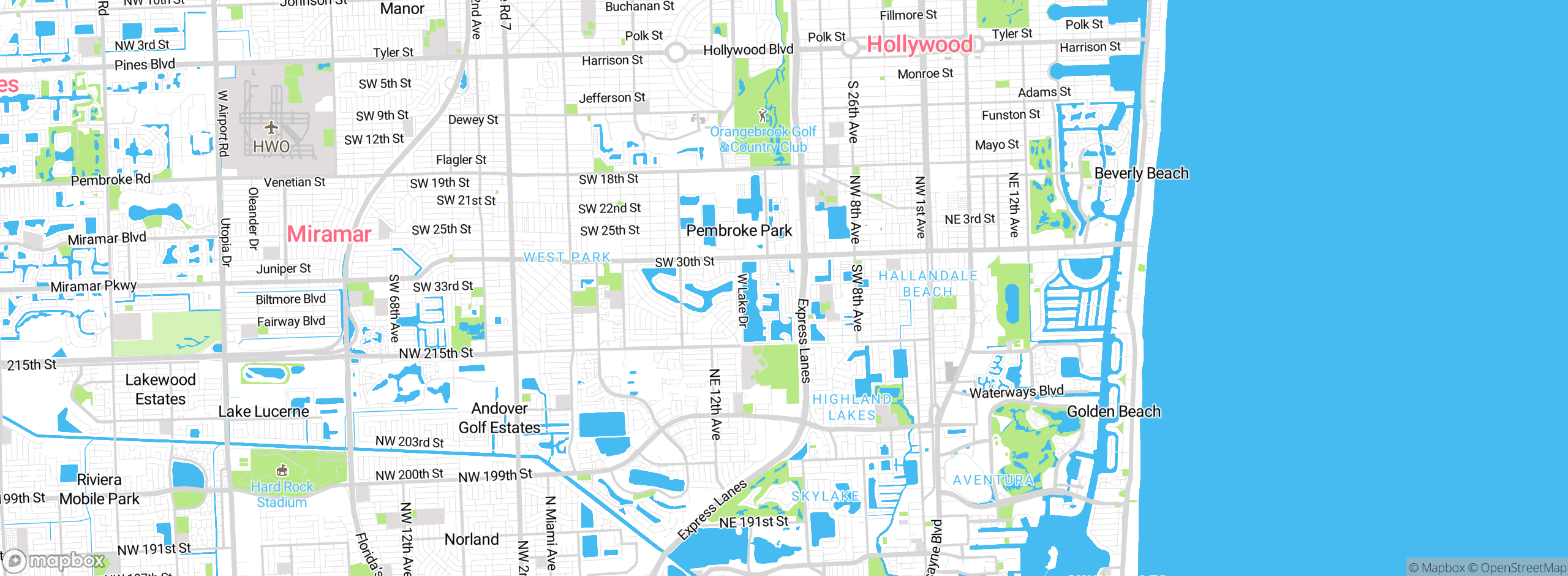 Map showing approximate location
