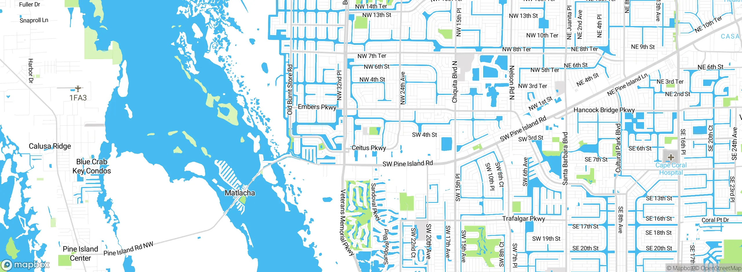 Map showing approximate location