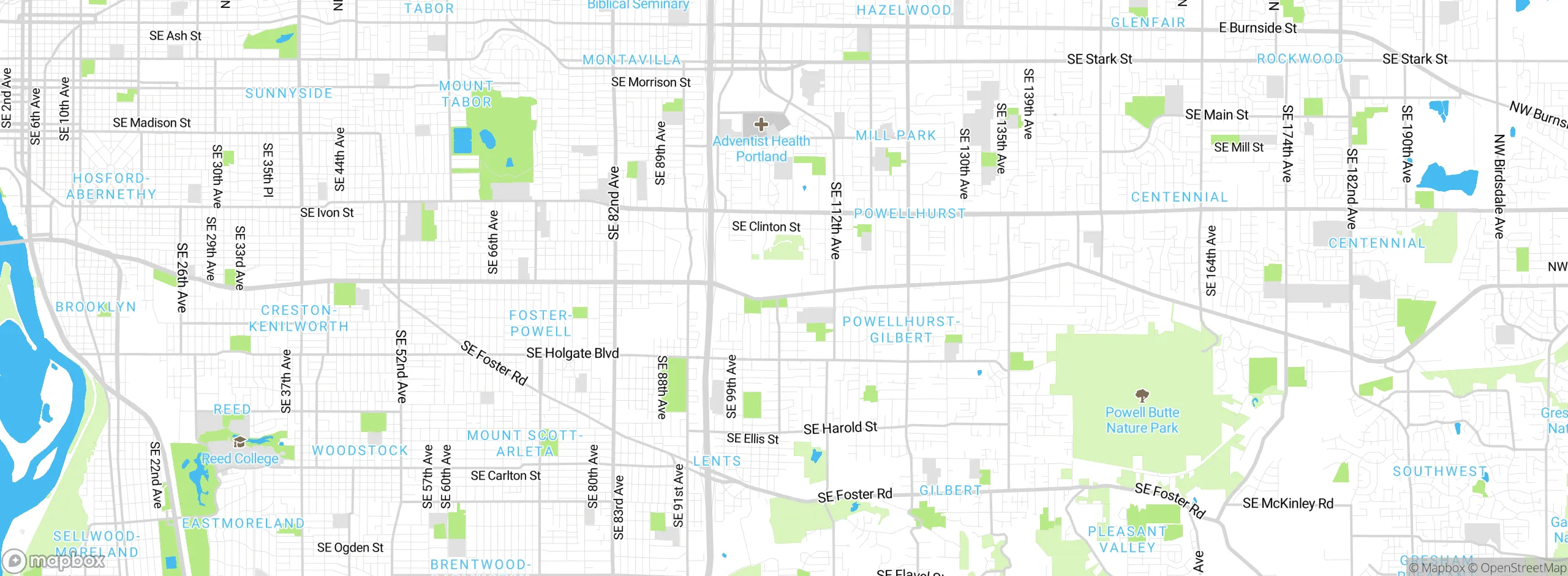 Map showing approximate location