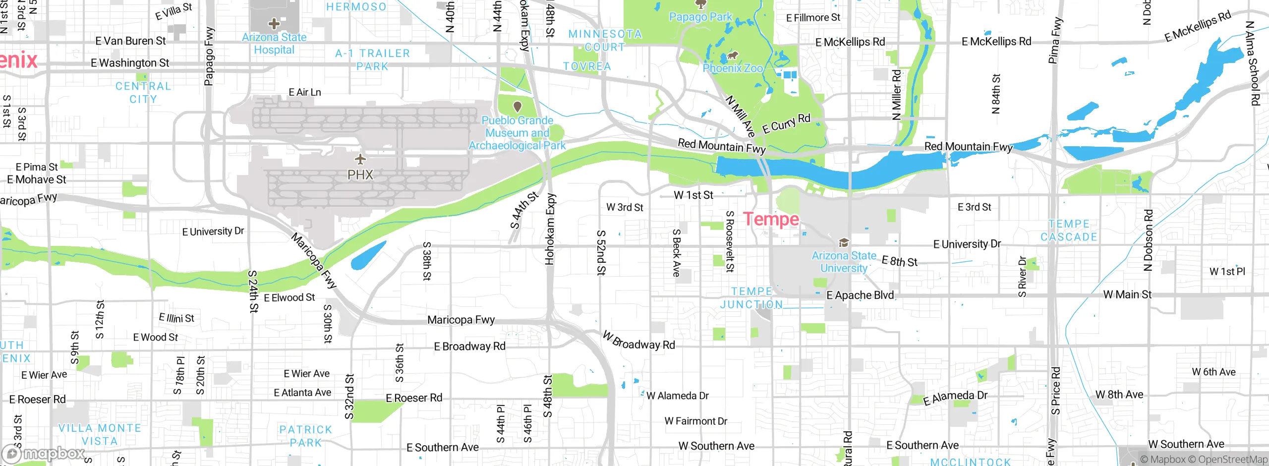 Map showing approximate location