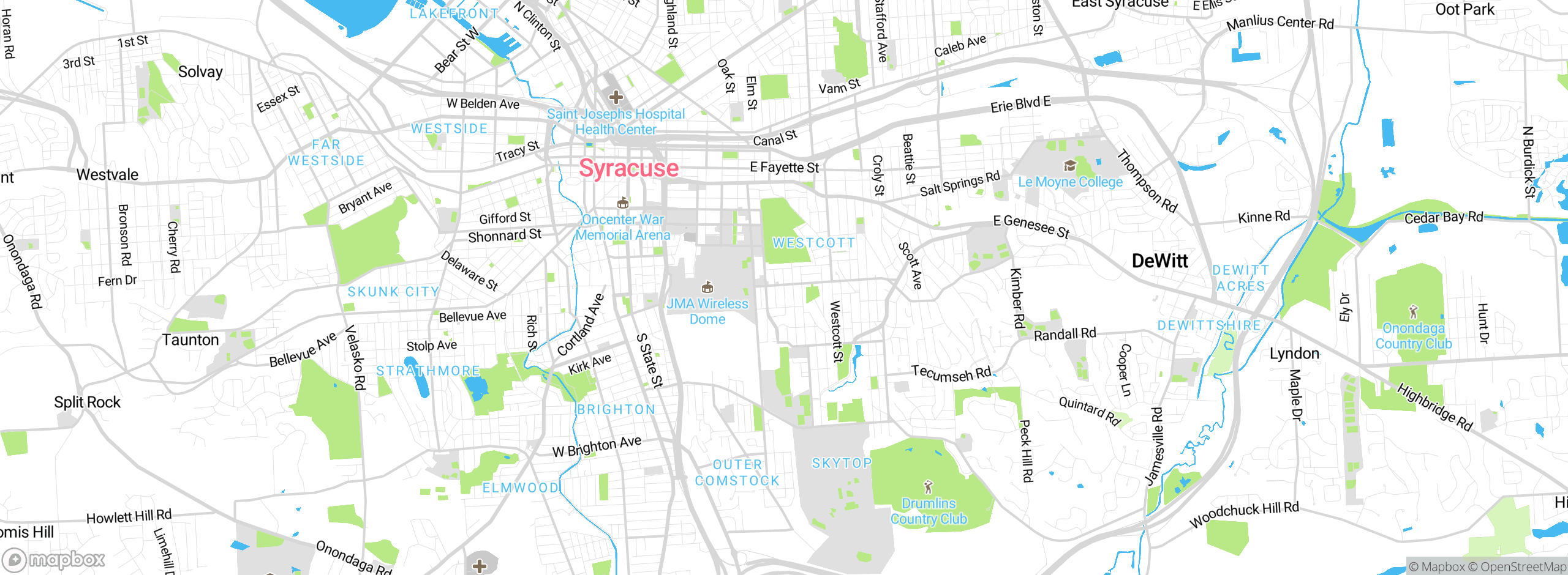 Map showing approximate location