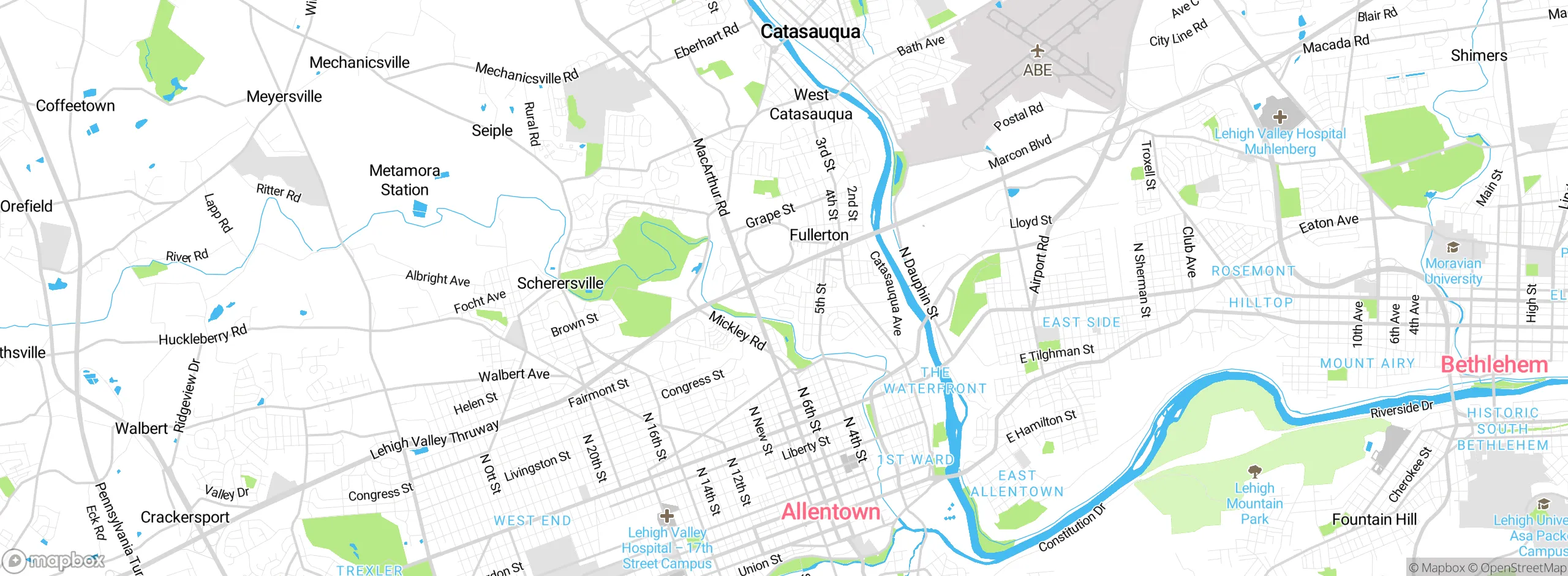 Map showing approximate location