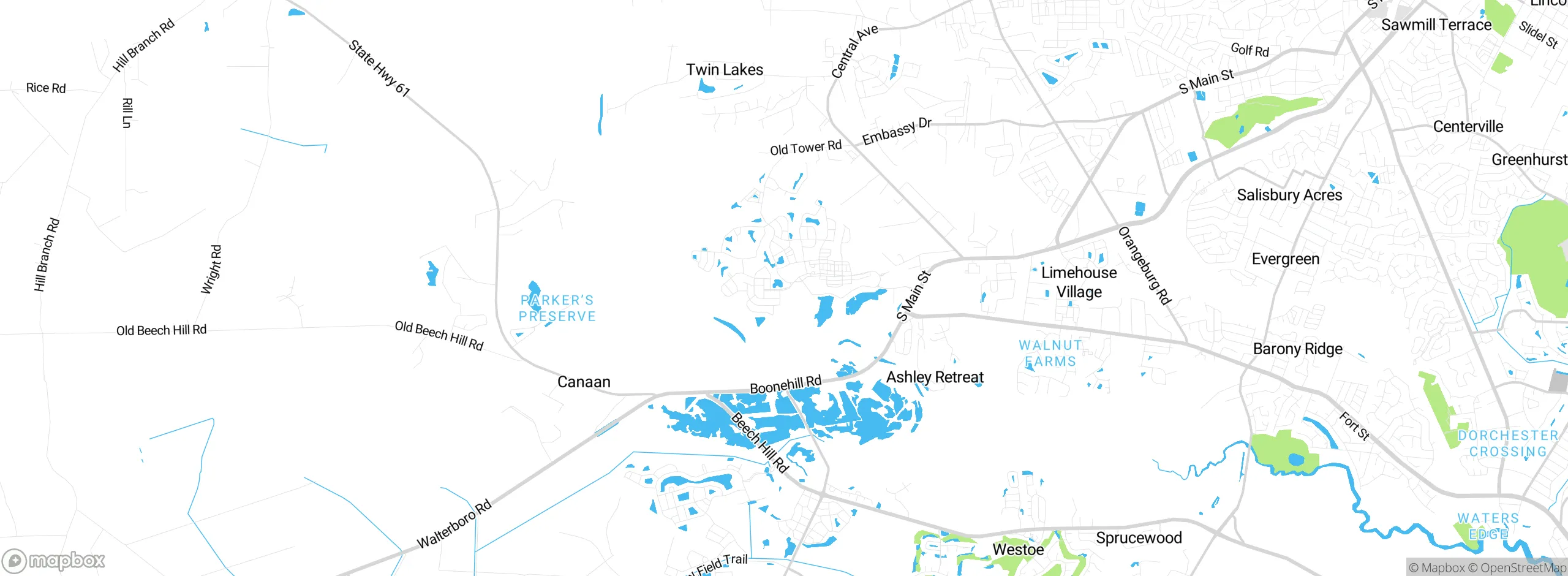 Map showing approximate location