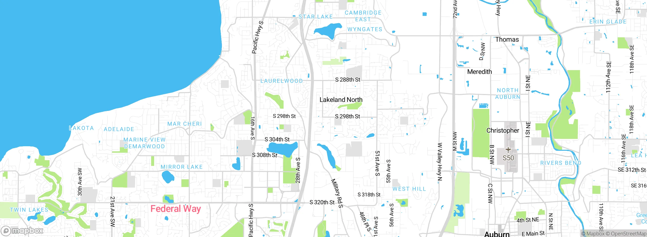 Map showing approximate location