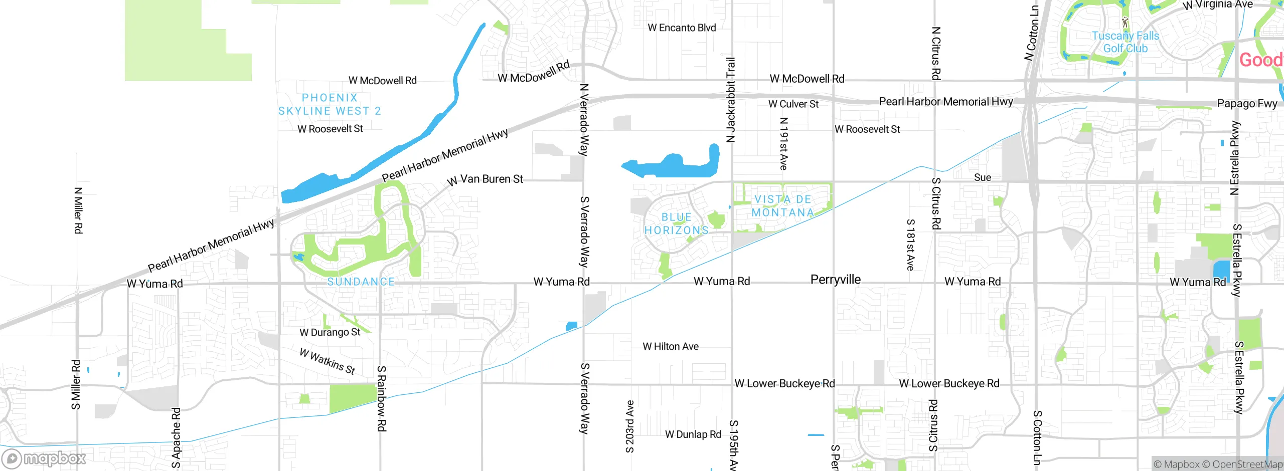 Map showing approximate location