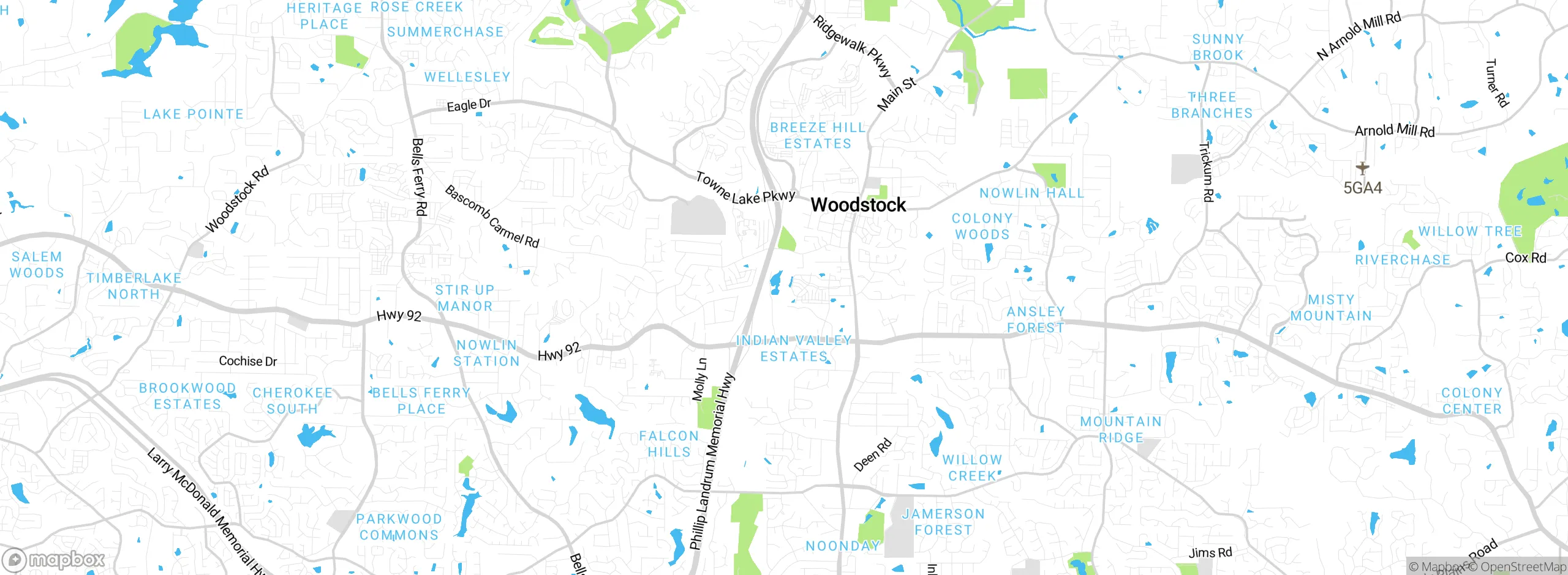 Map showing approximate location