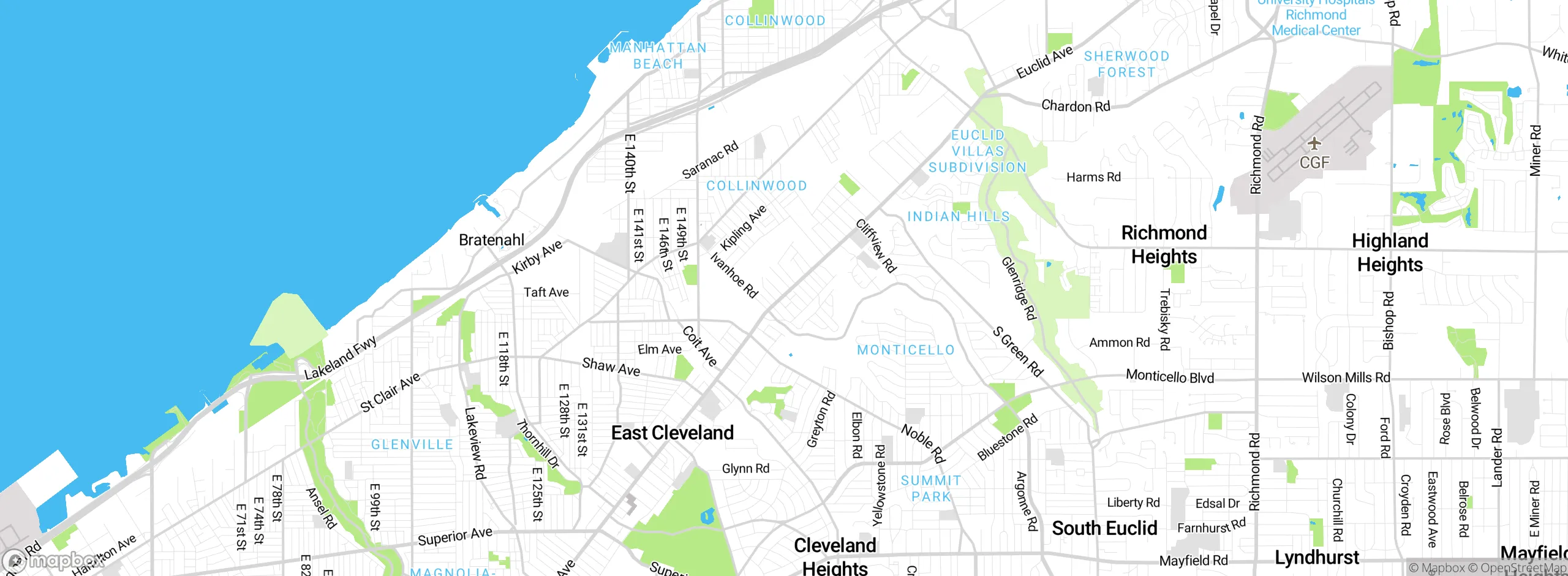 Map showing approximate location