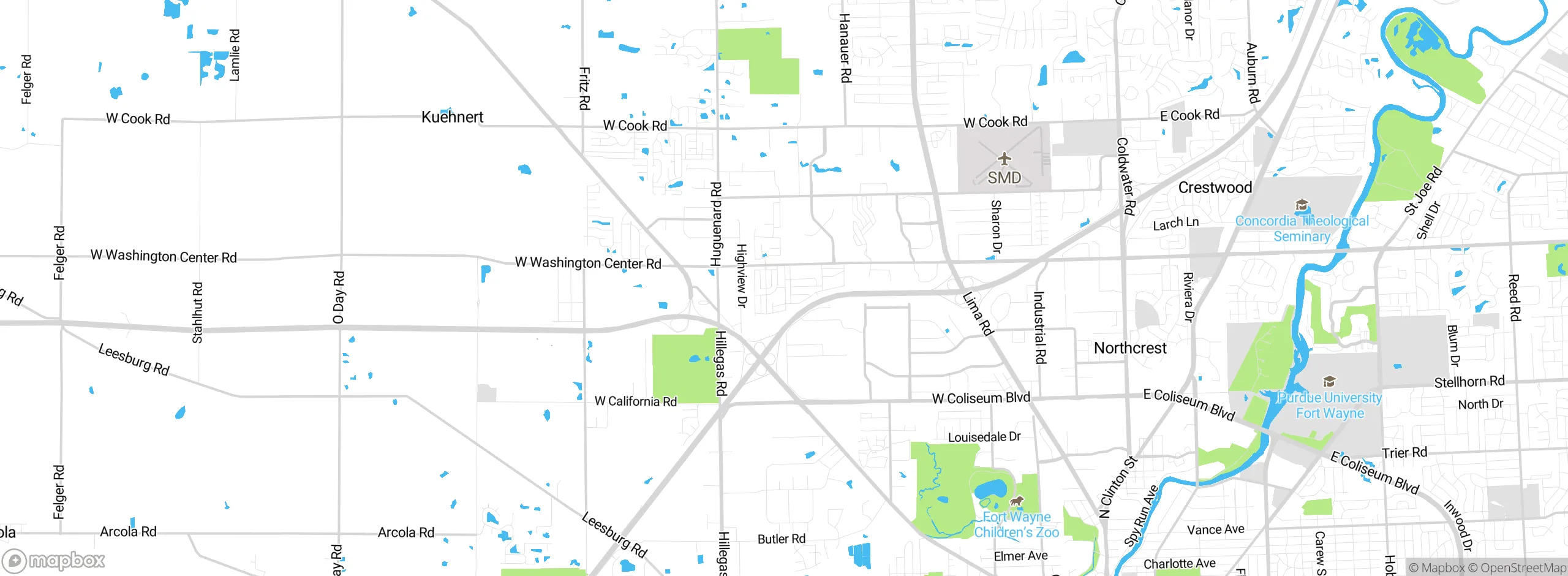 Map showing approximate location