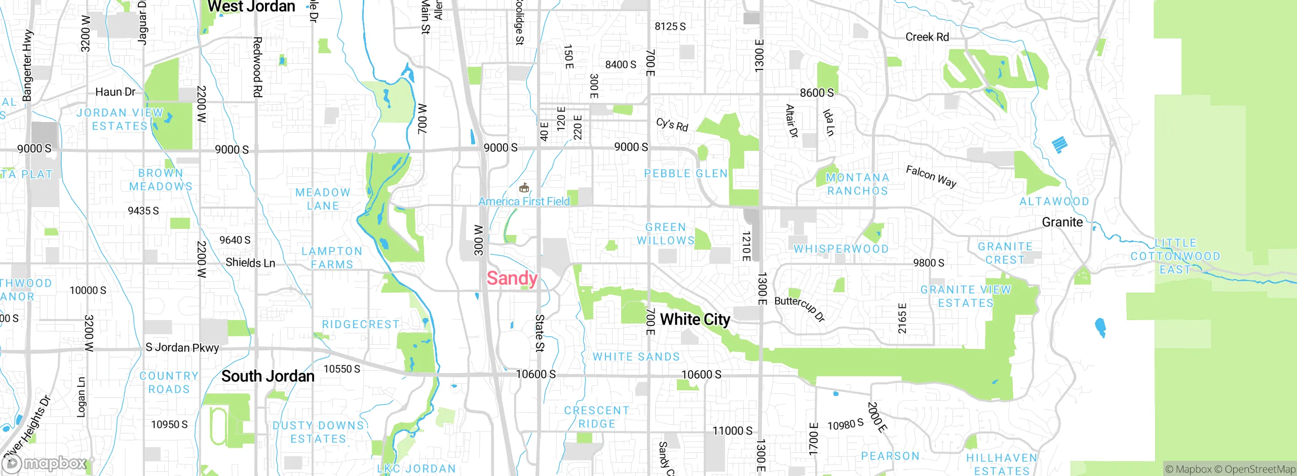 Map showing approximate location