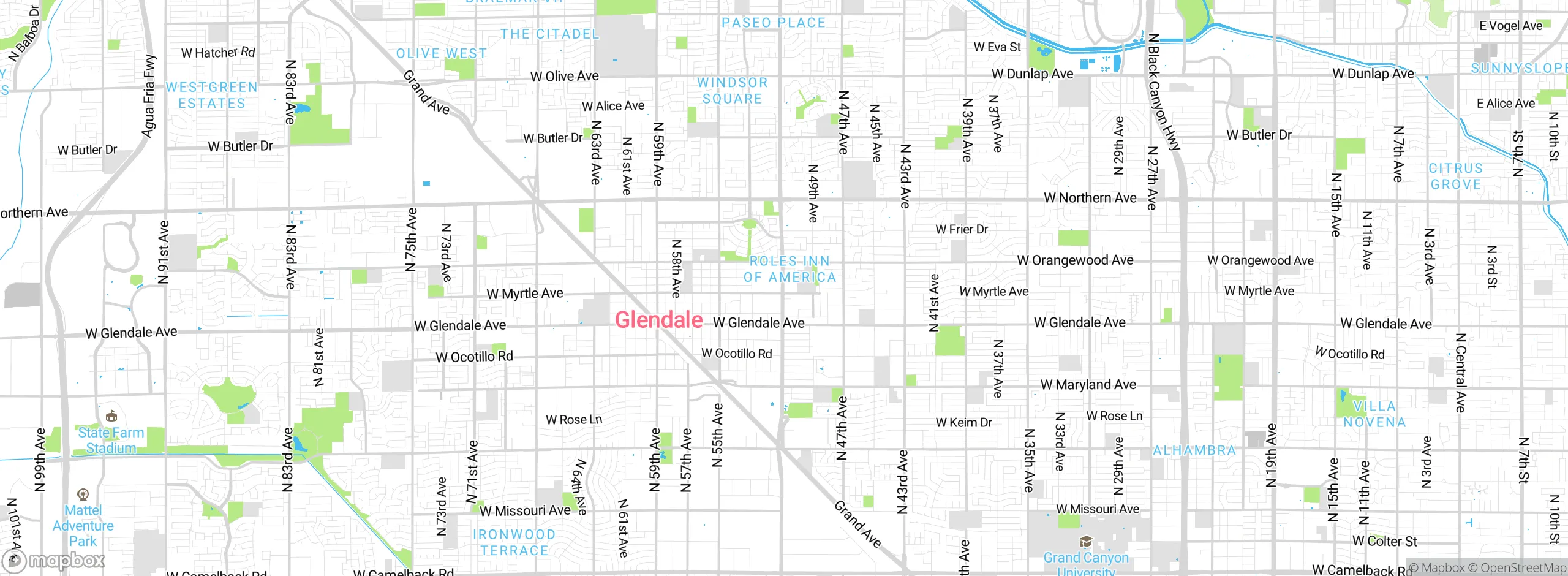 Map showing approximate location
