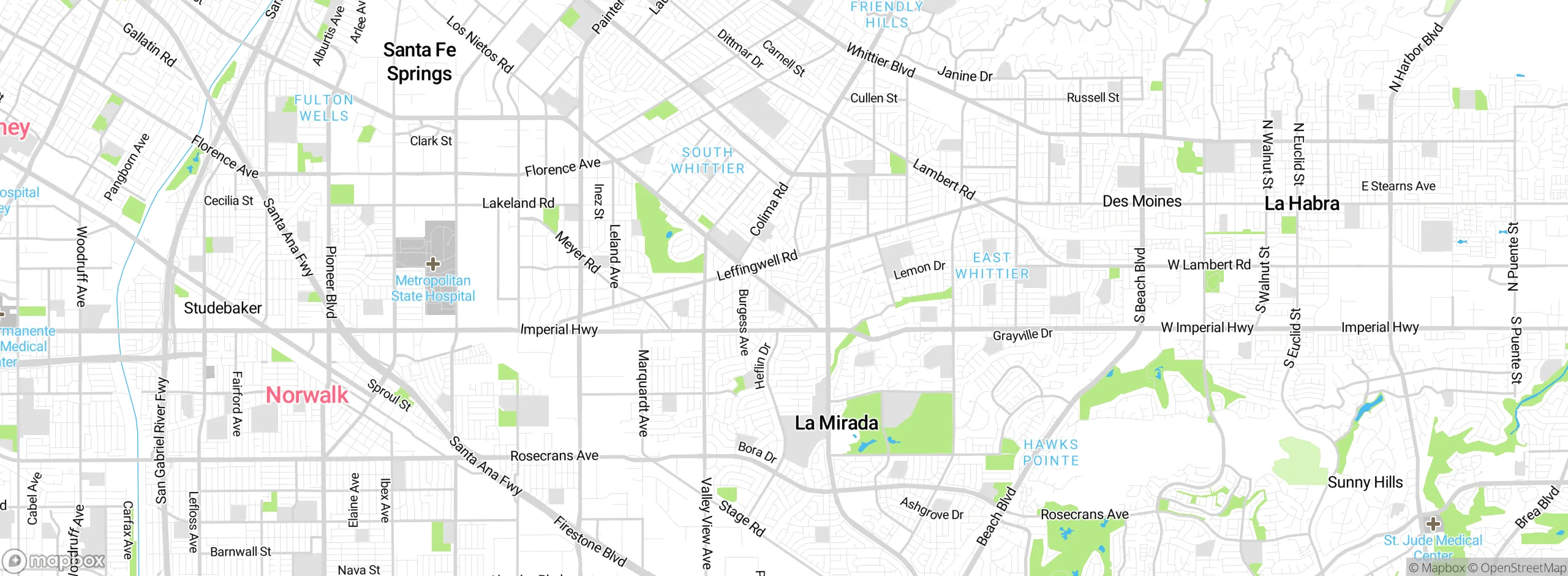 Map showing approximate location