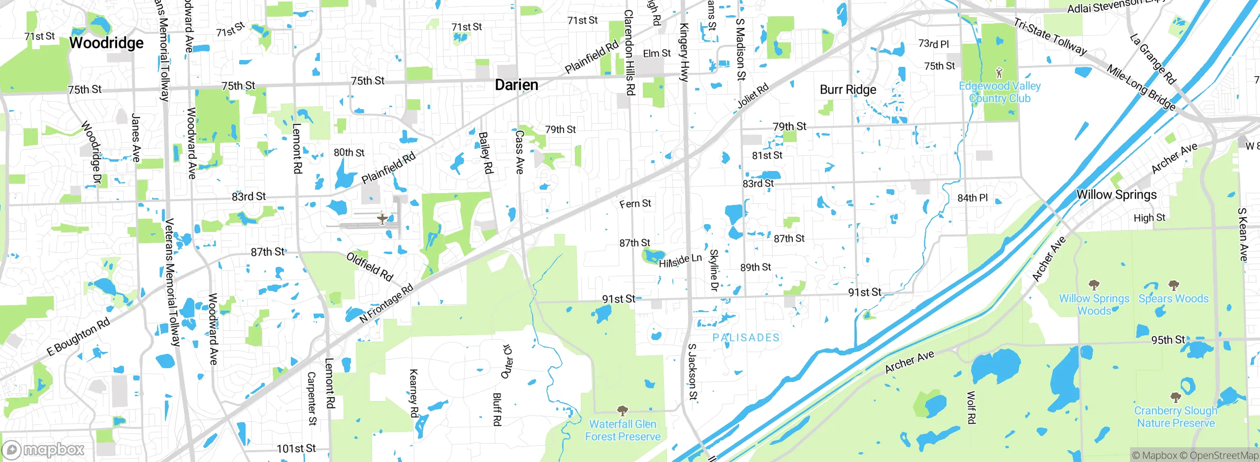 Map showing approximate location