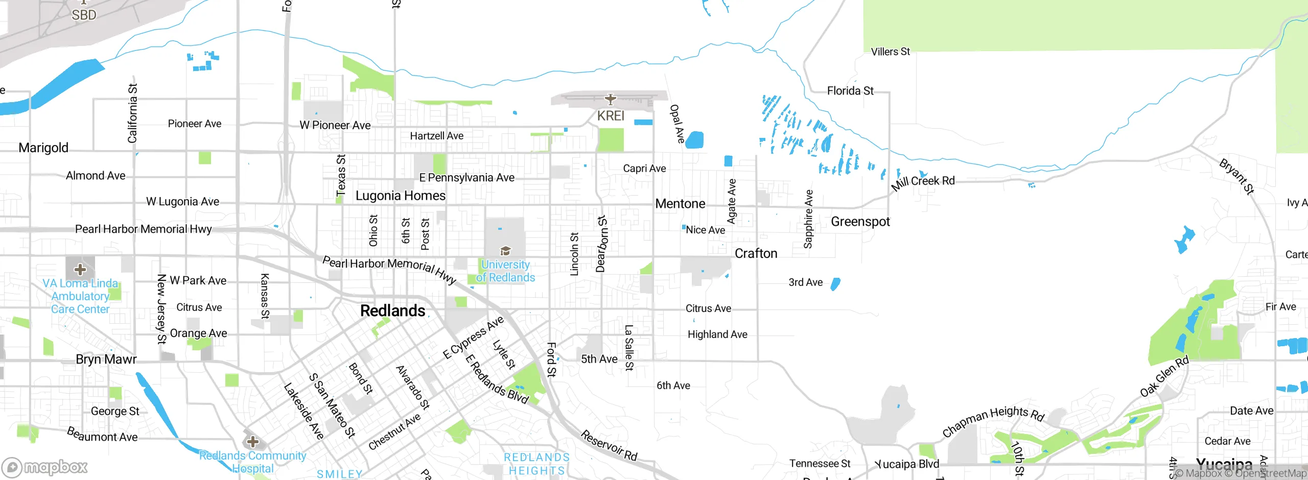 Map showing approximate location