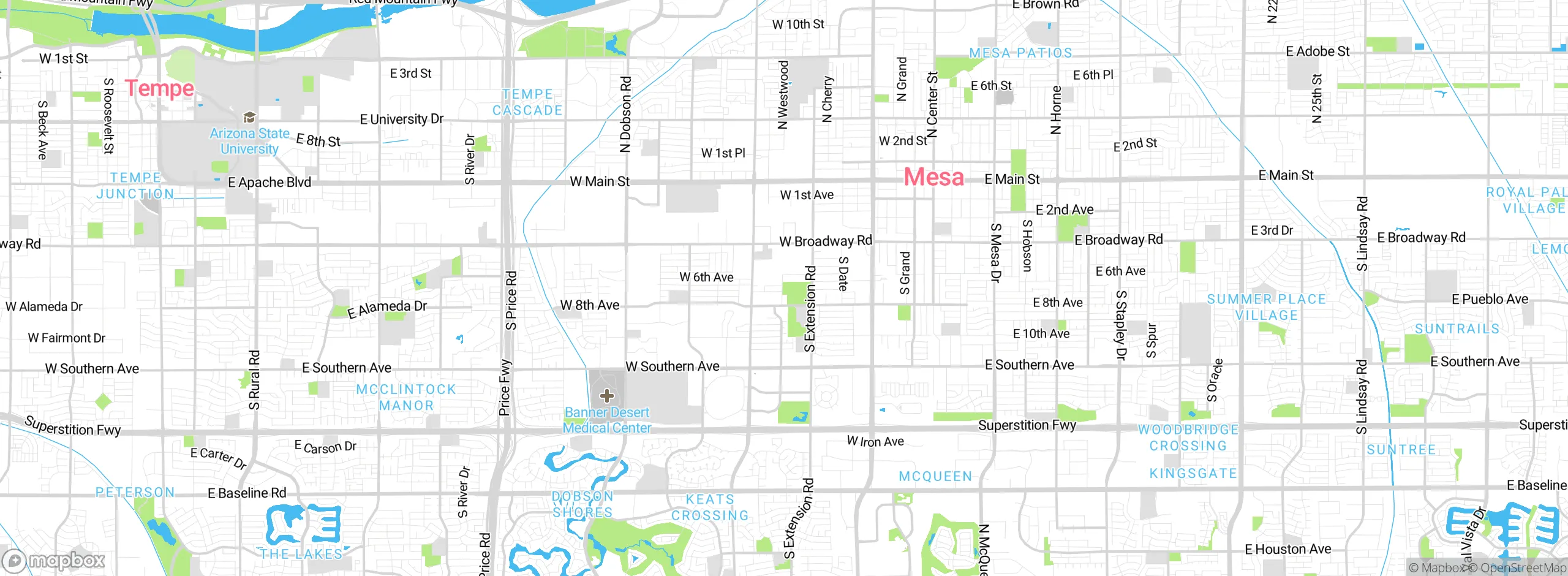 Map showing approximate location