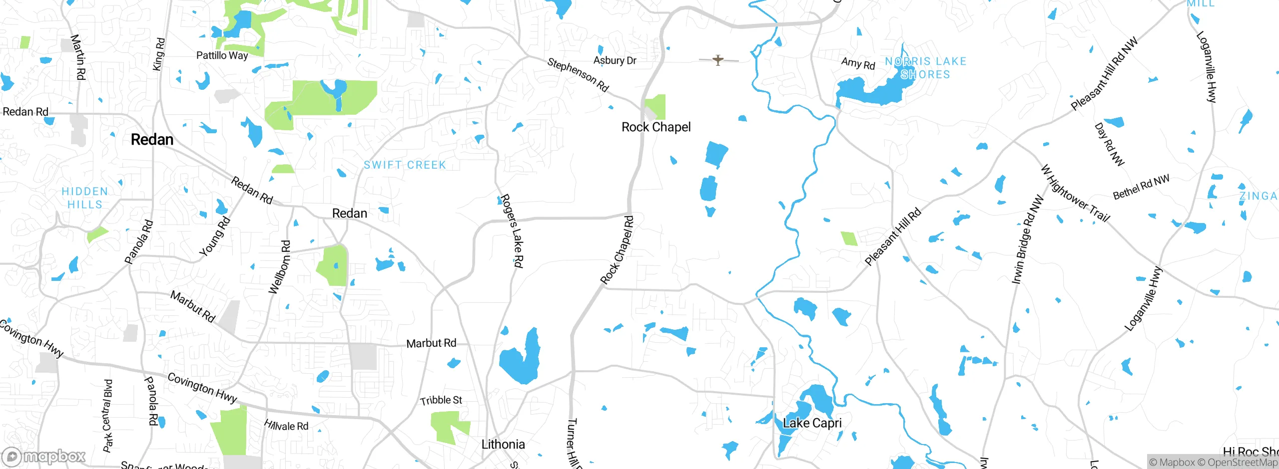 Map showing approximate location