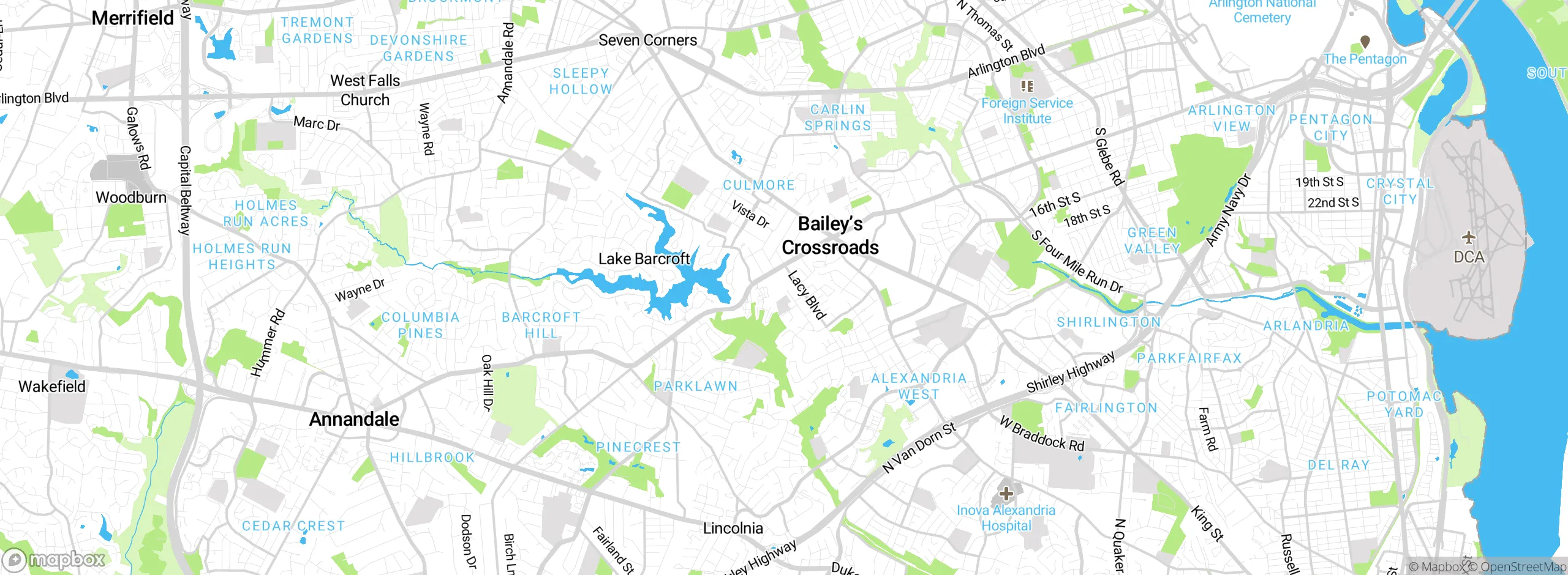 Map showing approximate location
