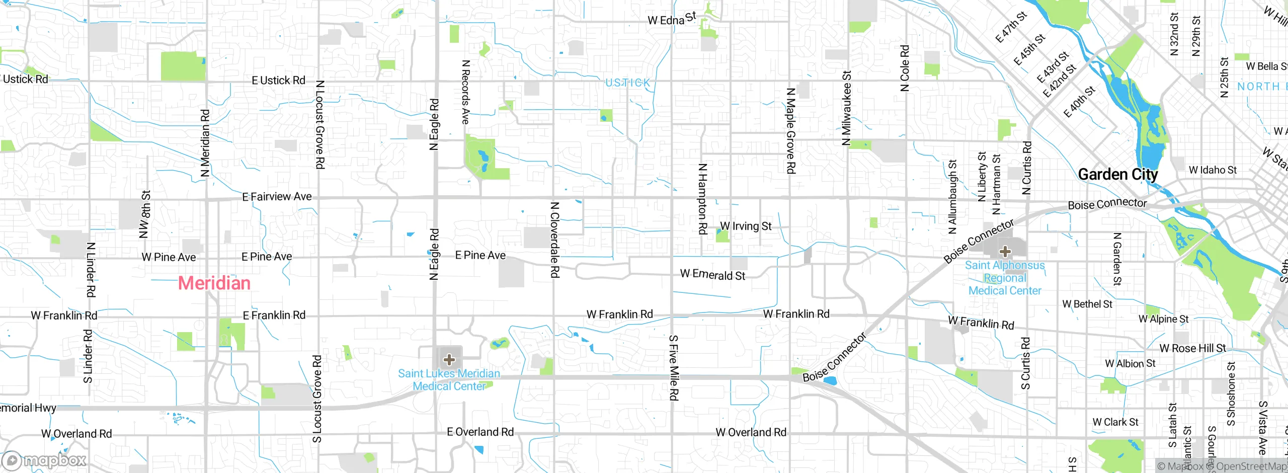 Map showing approximate location