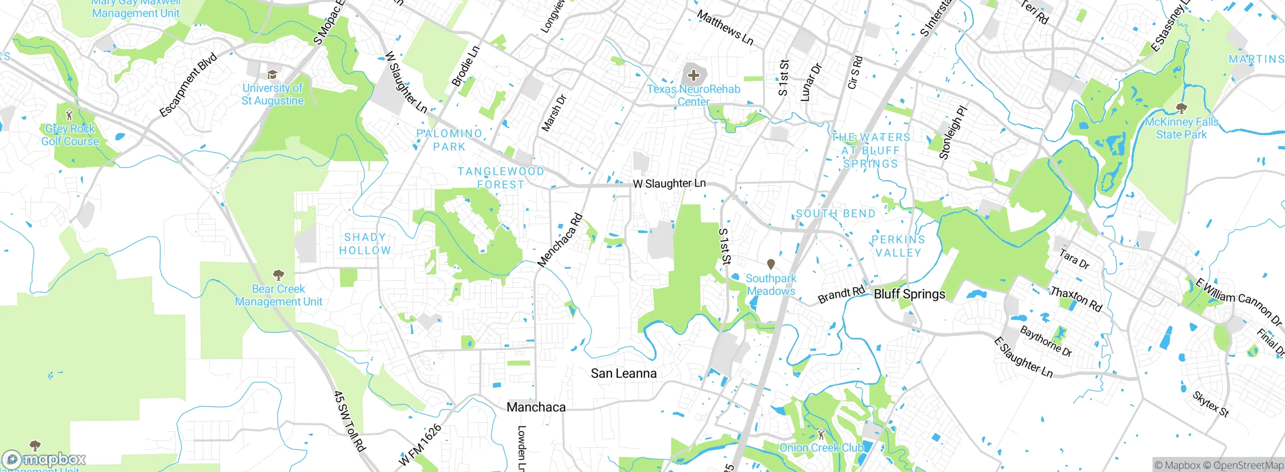 Map showing approximate location