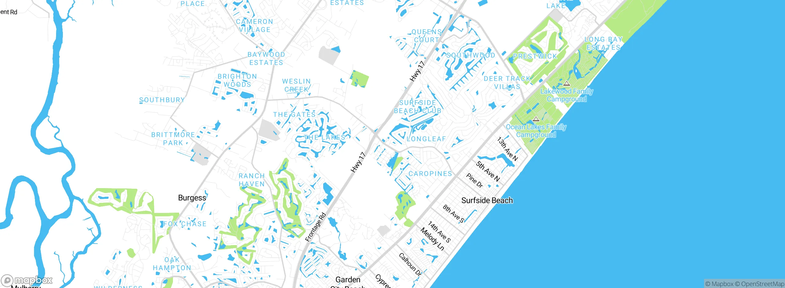Map showing approximate location