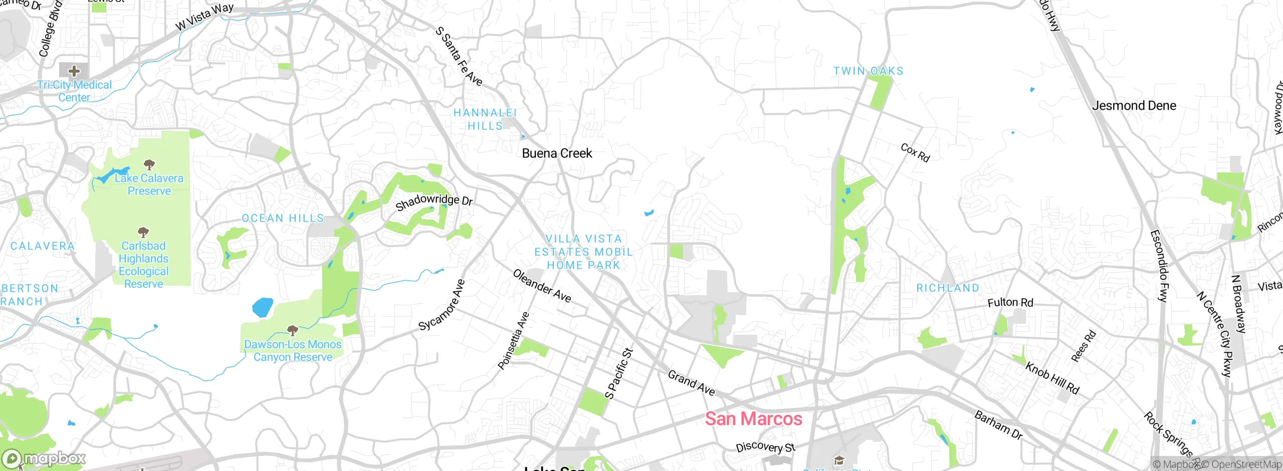 Map showing approximate location