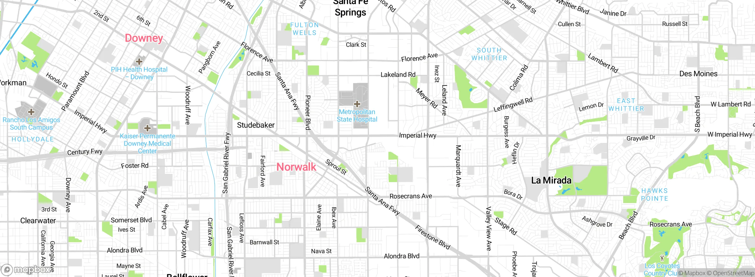 Map showing approximate location