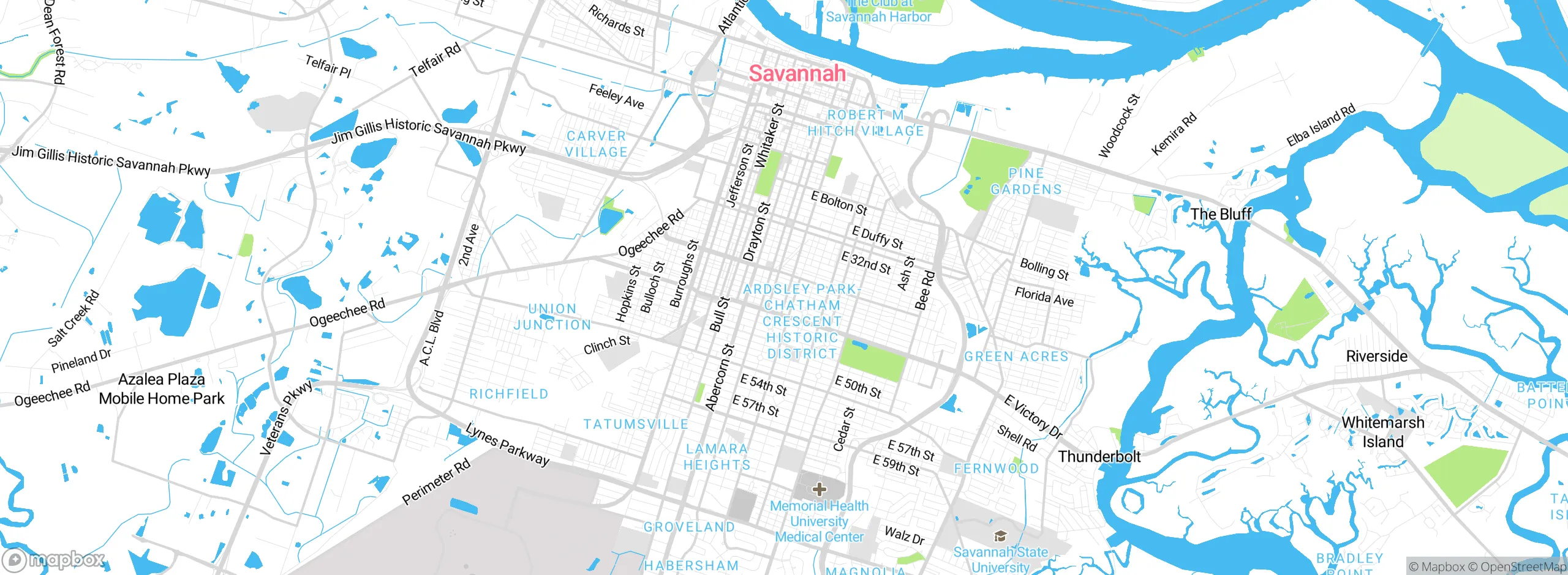 Map showing approximate location