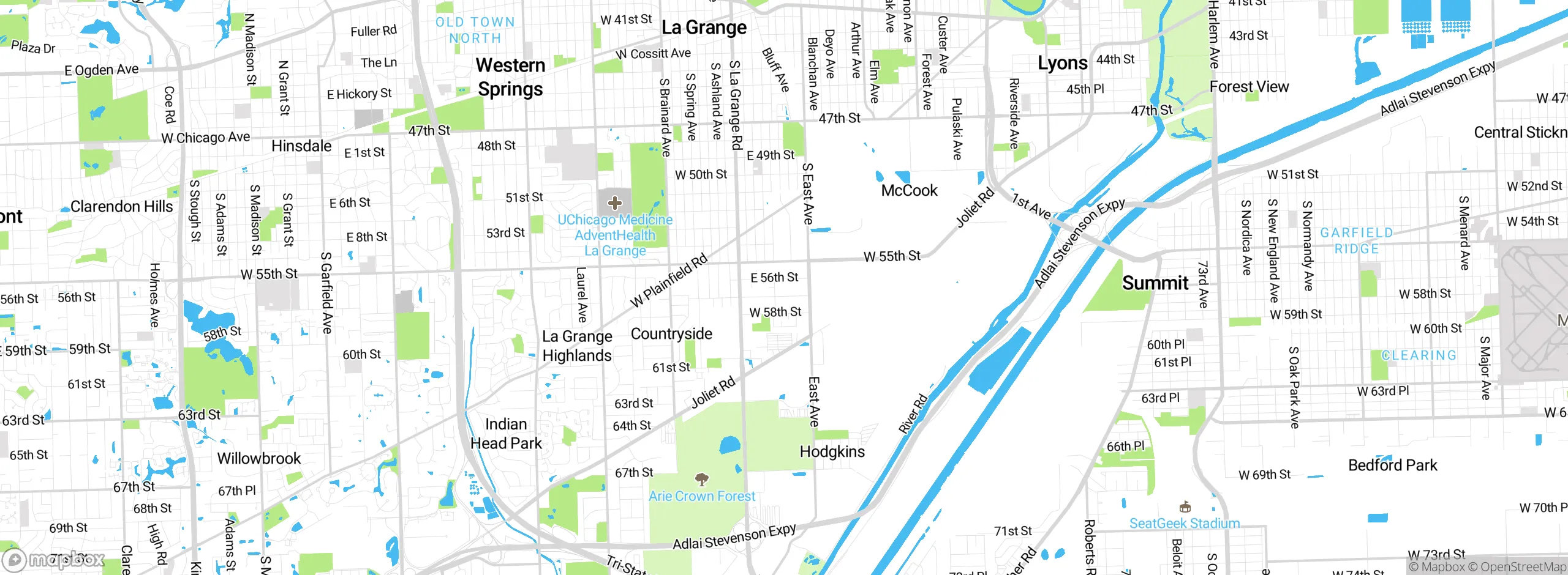 Map showing approximate location