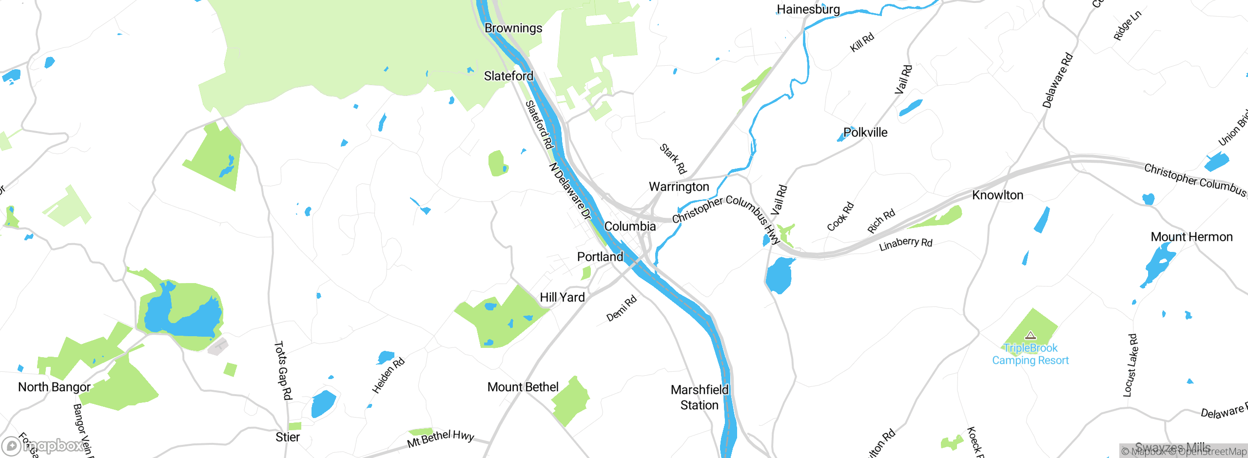 Map showing approximate location