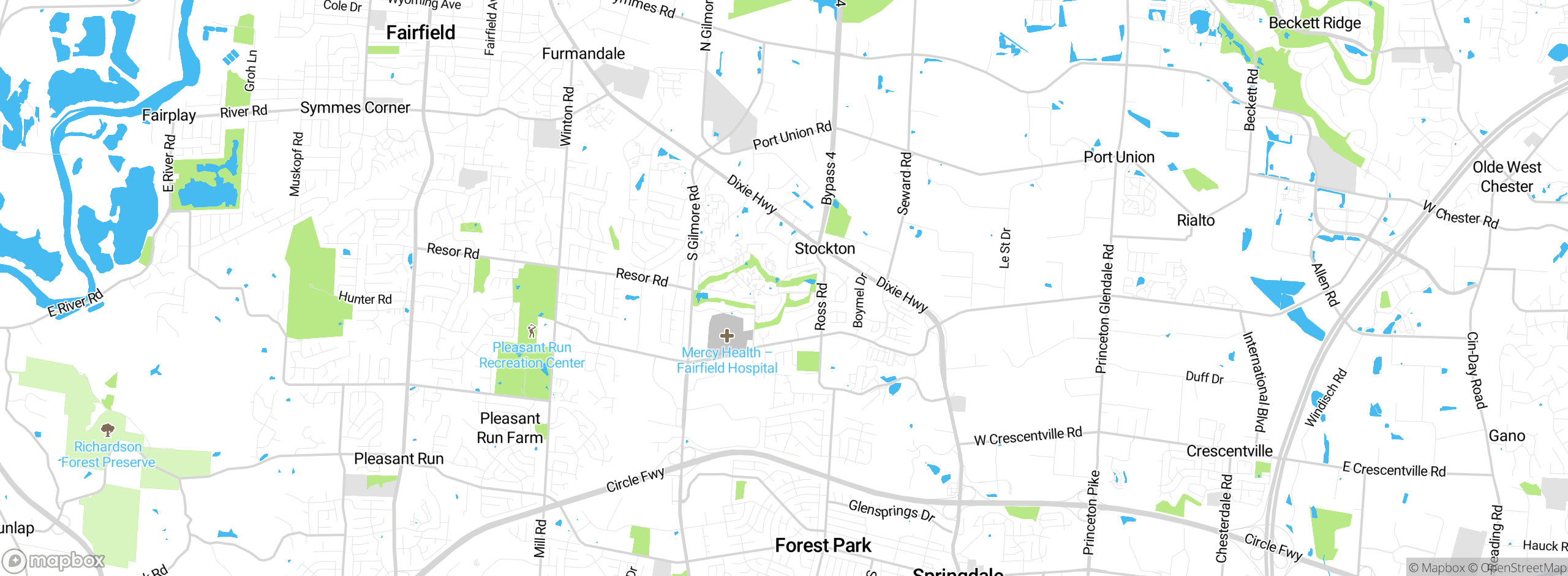 Map showing approximate location
