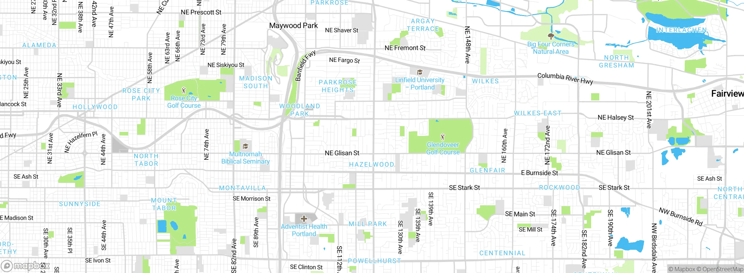 Map showing approximate location