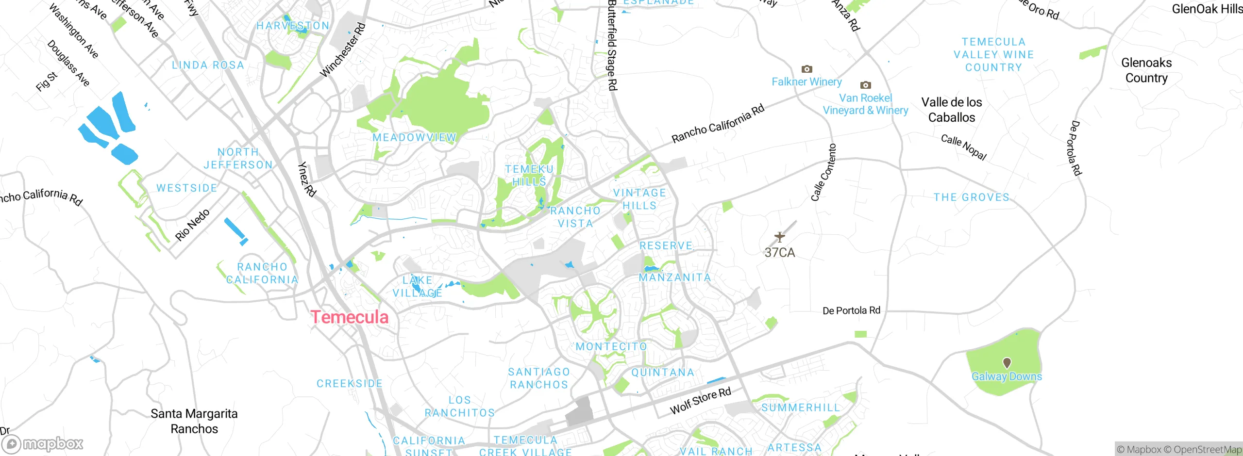 Map showing approximate location