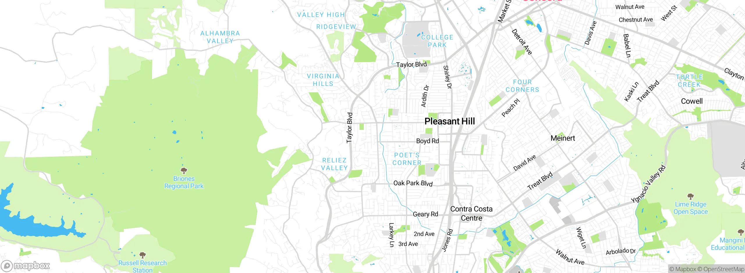 Map showing approximate location
