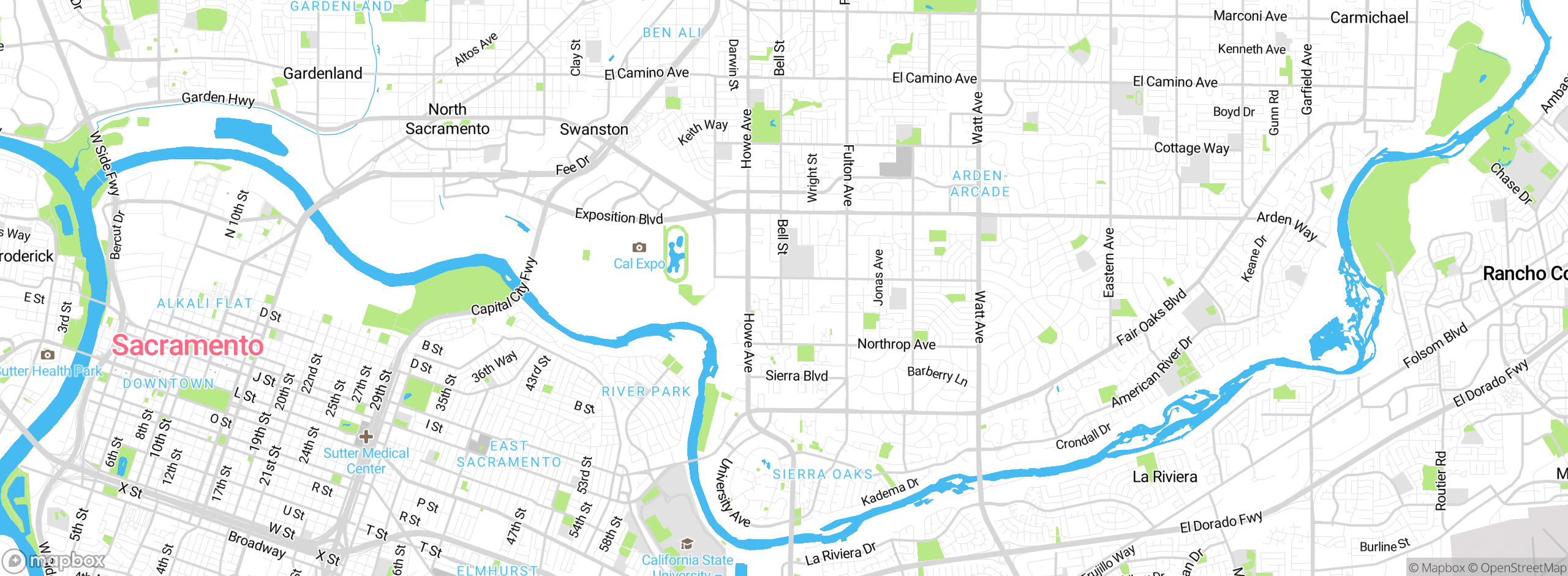 Map showing approximate location