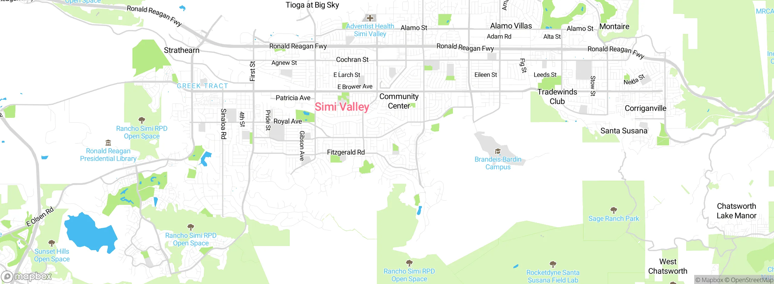 Map showing approximate location