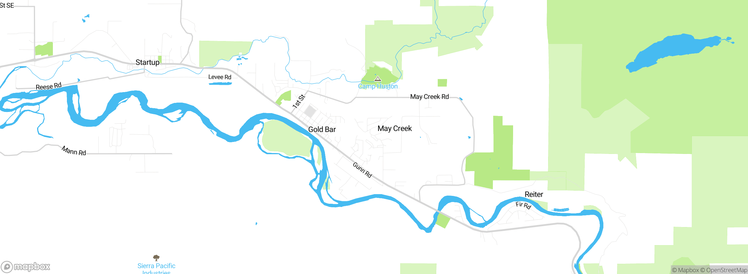 Map showing approximate location
