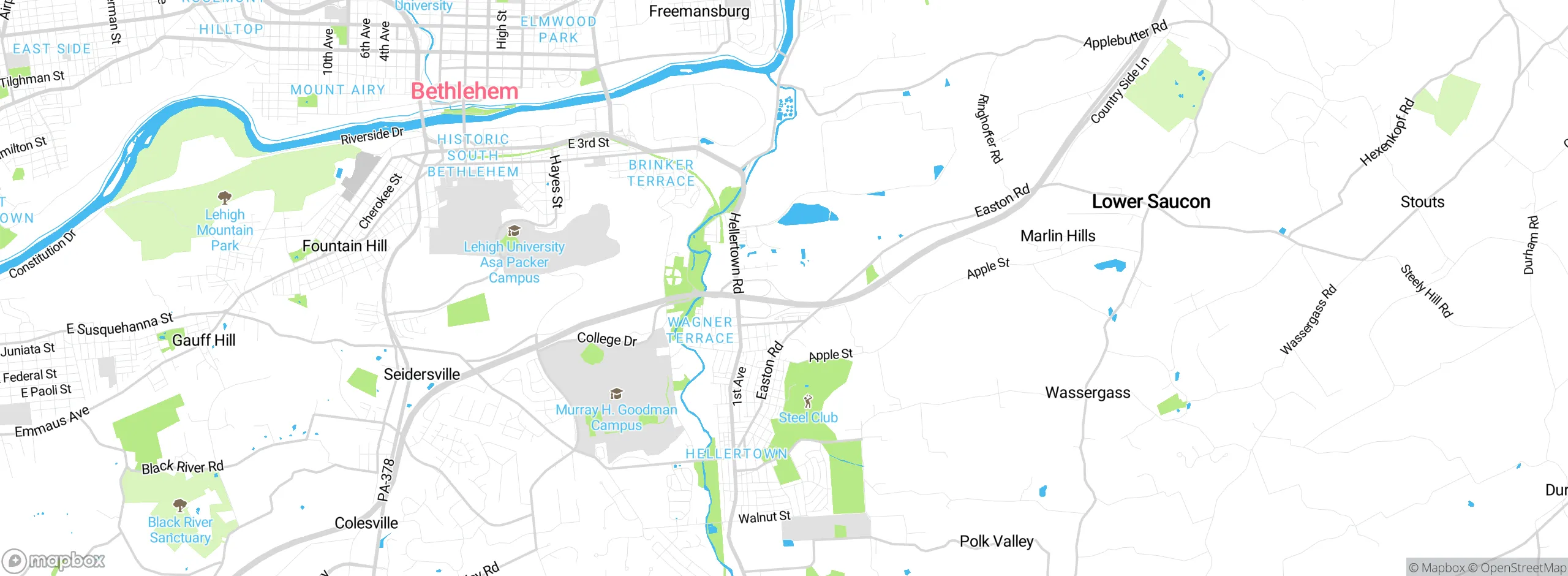 Map showing approximate location