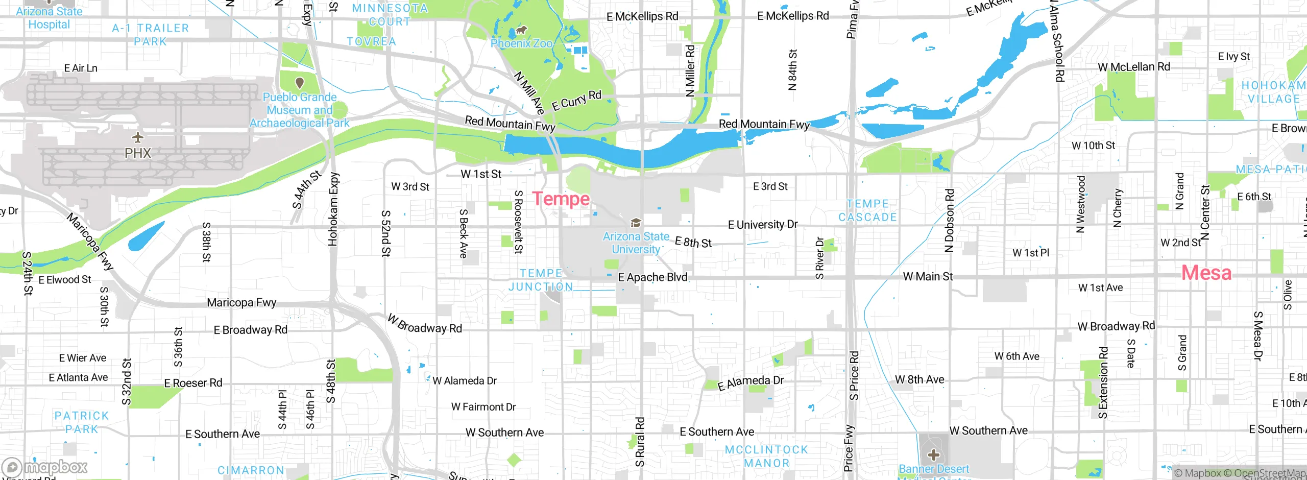 Map showing approximate location