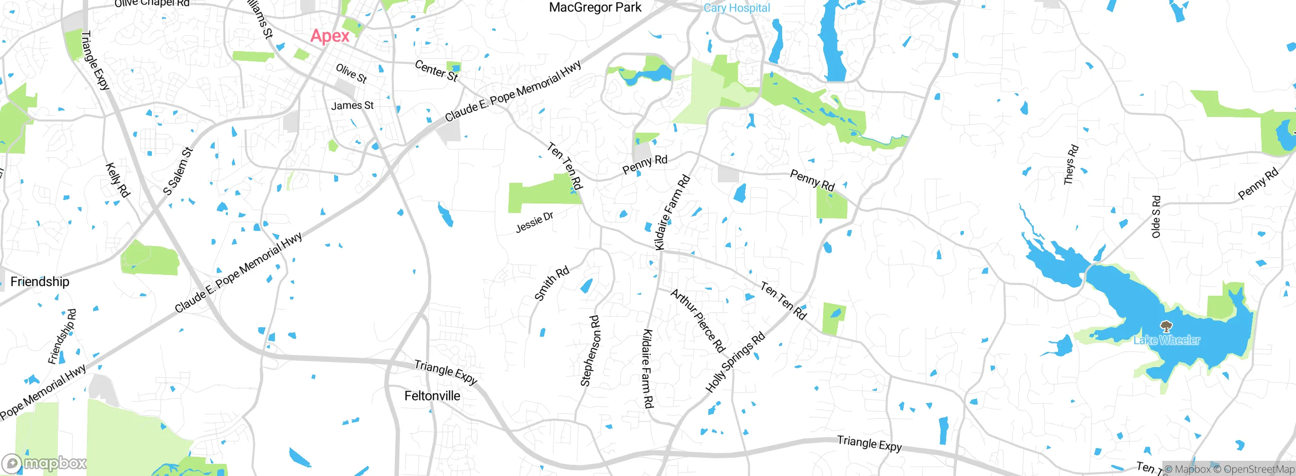 Map showing approximate location