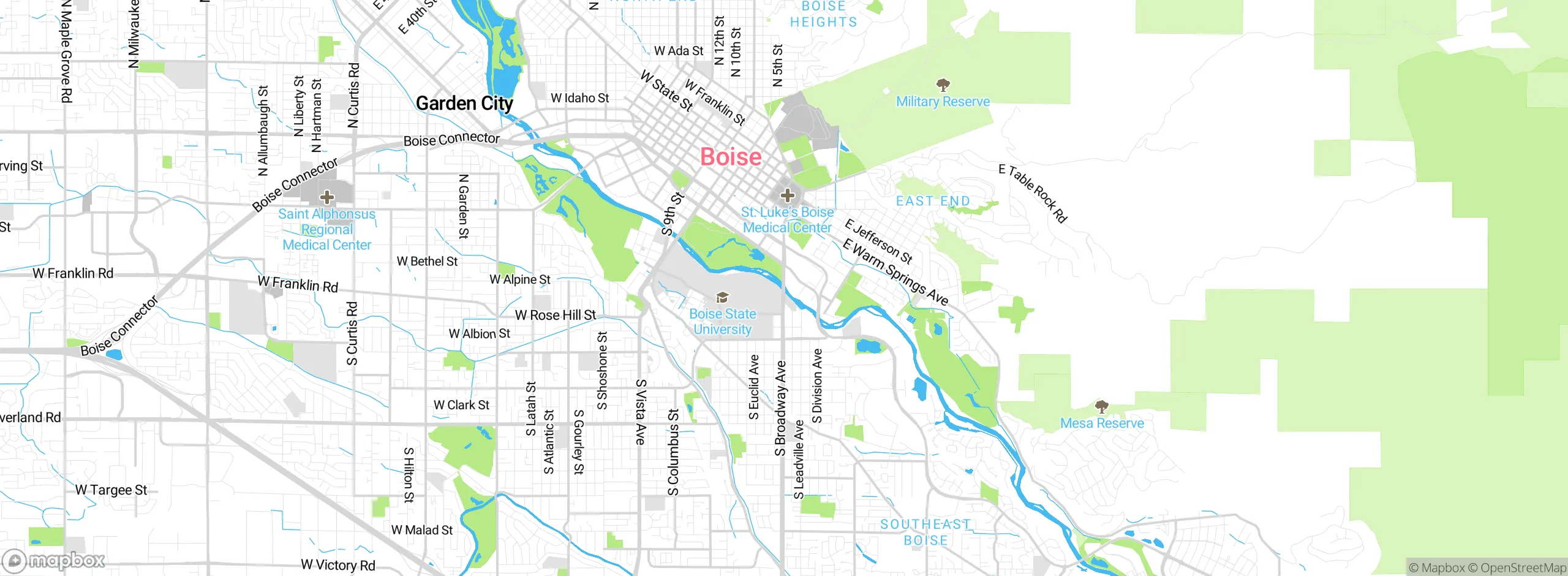 Map showing approximate location