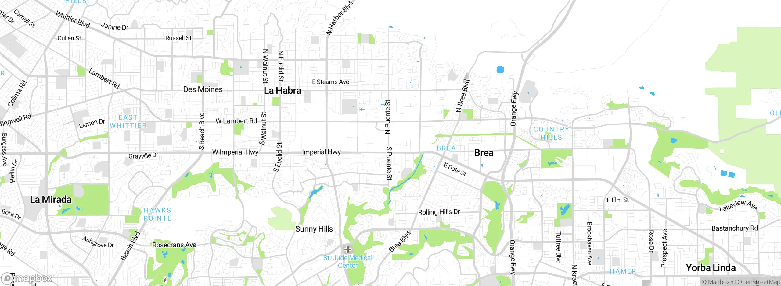 Map showing approximate location