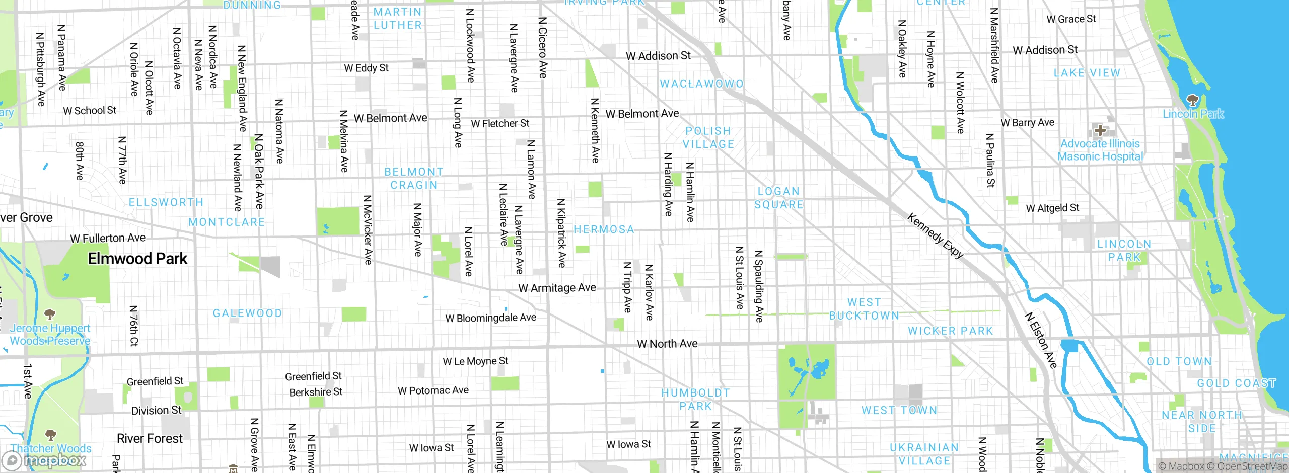 Map showing approximate location