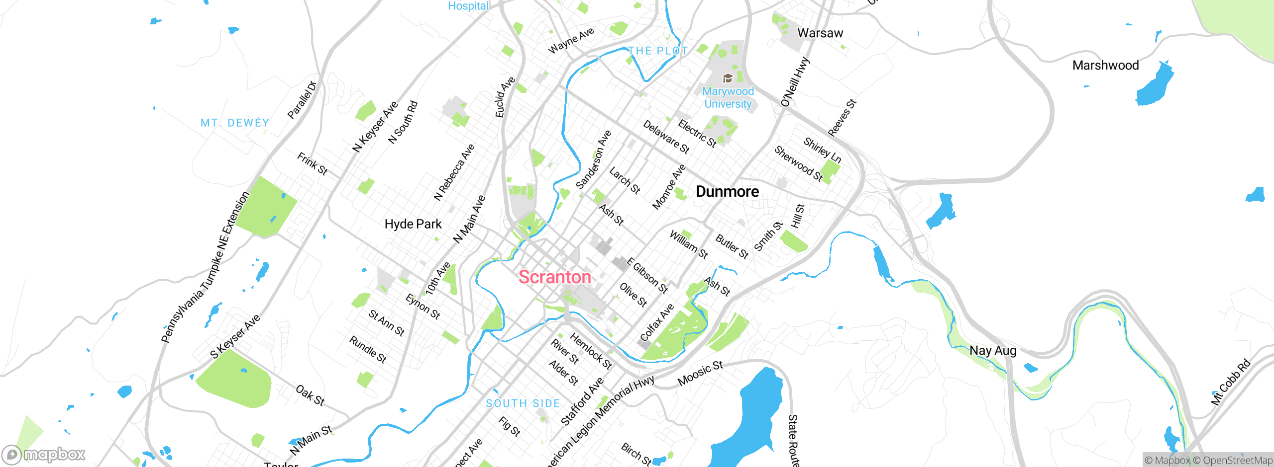 Map showing approximate location
