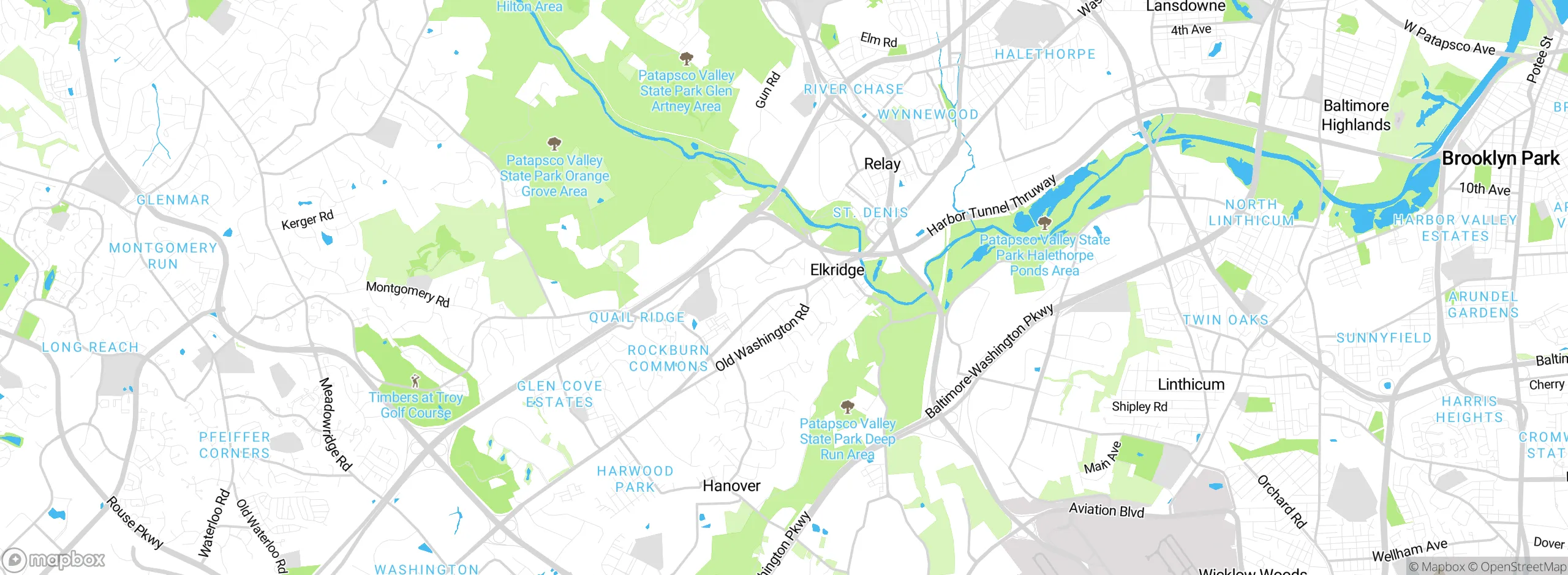 Map showing approximate location