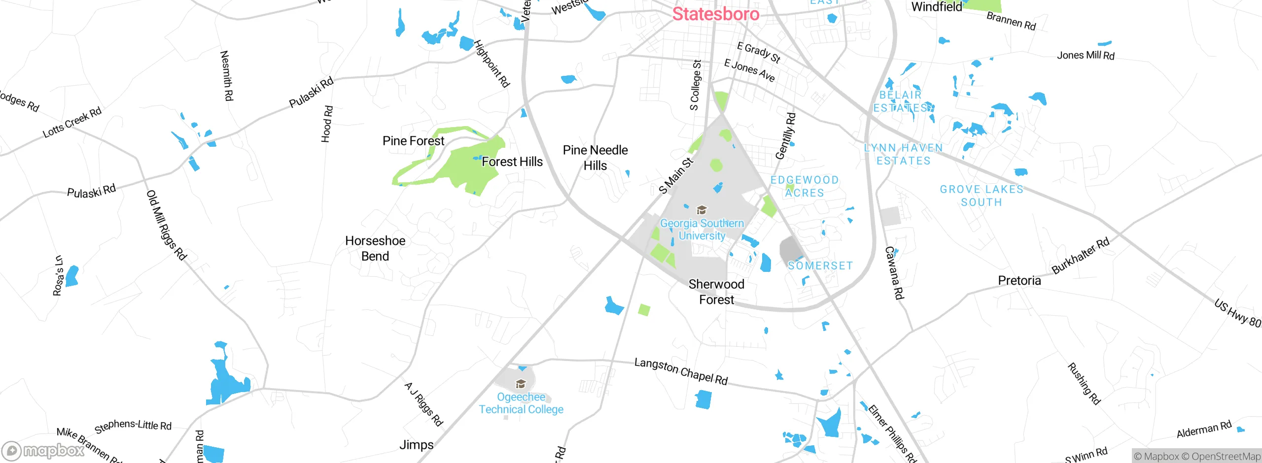Map showing approximate location
