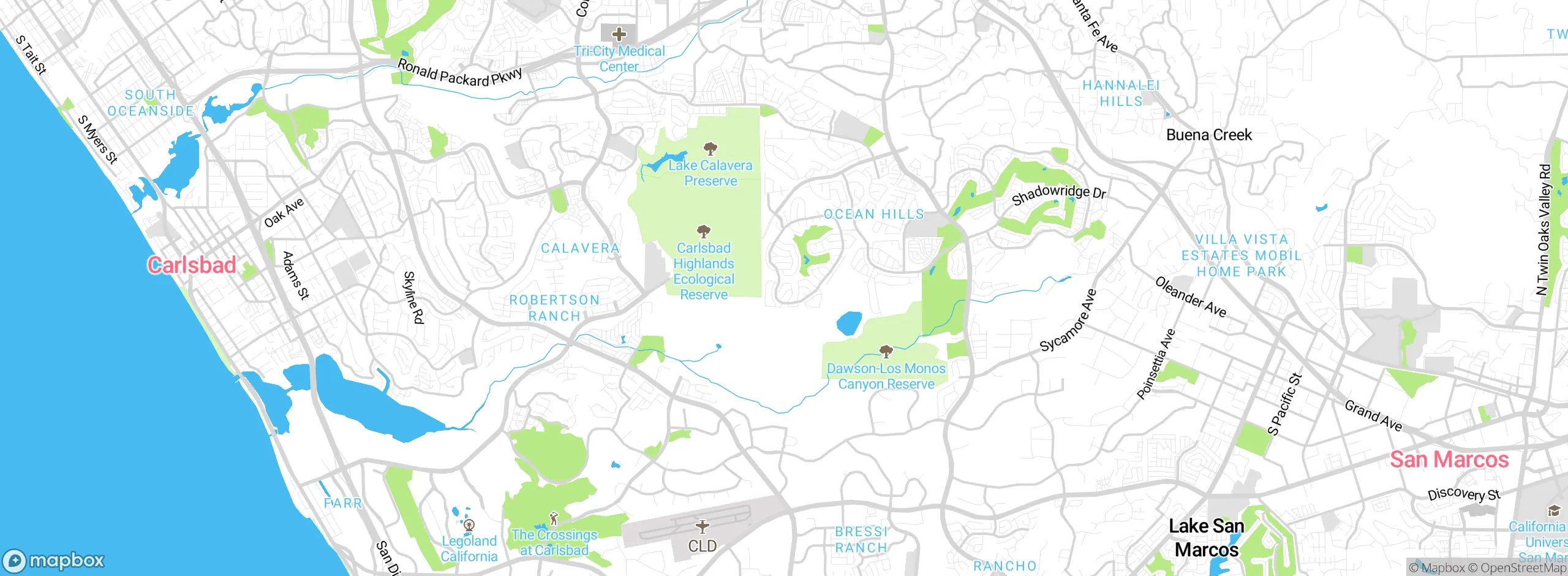 Map showing approximate location